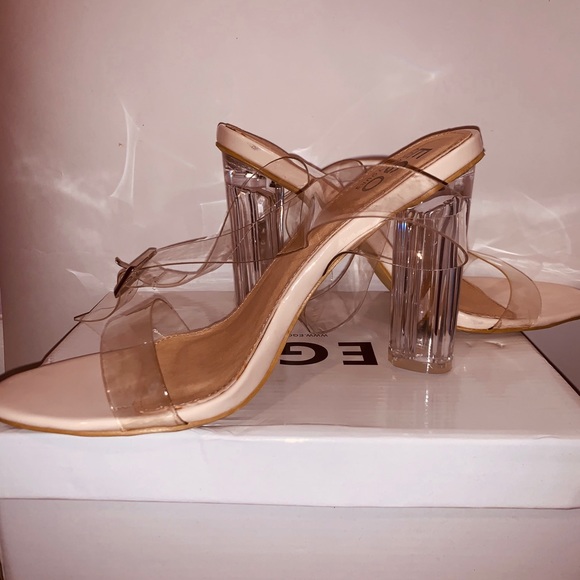 EGO Official Shoes | Clear Nude Heels - Picture 5 of 6